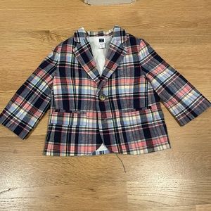 Janie and Jack Plaid Blazer